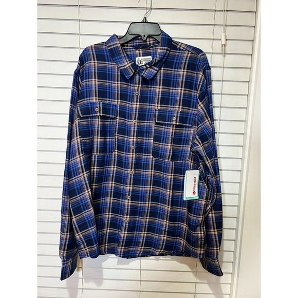 Marmot Bayview Flannel Long‎ Sleeve Button Up - NWT - Size XXL - Picture 1 of 4